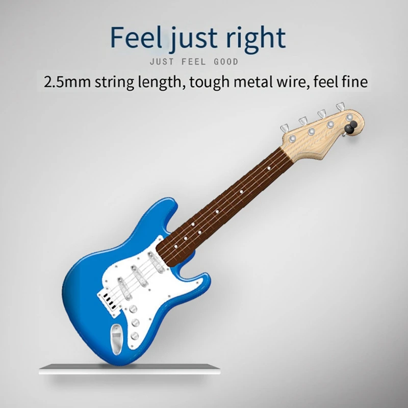 17In Guitar Toy For Kids,4 Strings Electric Guitar Musical Instruments For Children,Portable Electronic Instrument Toy Durable