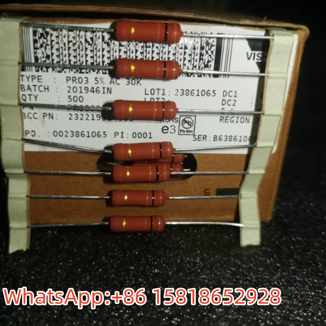 10pcs 3W30K VISHAY BC 5% PR03 Copper Foot Metal Film Resistor 5X16MM