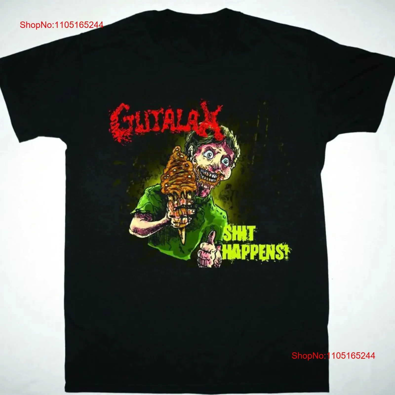 GUTALAX SH IT HAPPENS T Shirt 100 Cotton All Size S 4XL Co703 vintage Washed Unisex Stylish streetwear Versatile Soft Casual