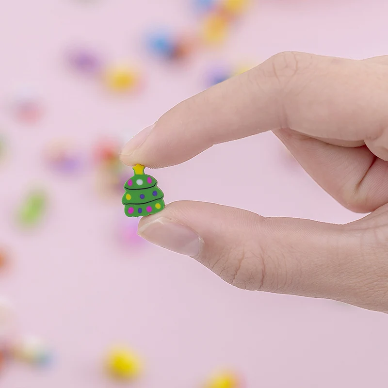 20/40/50/100/200pcs Mini Eraser Cute Cartoon Pattern Bulk Student Stationery Office Supplies School Activity Rewards Gifts TMZ image 4