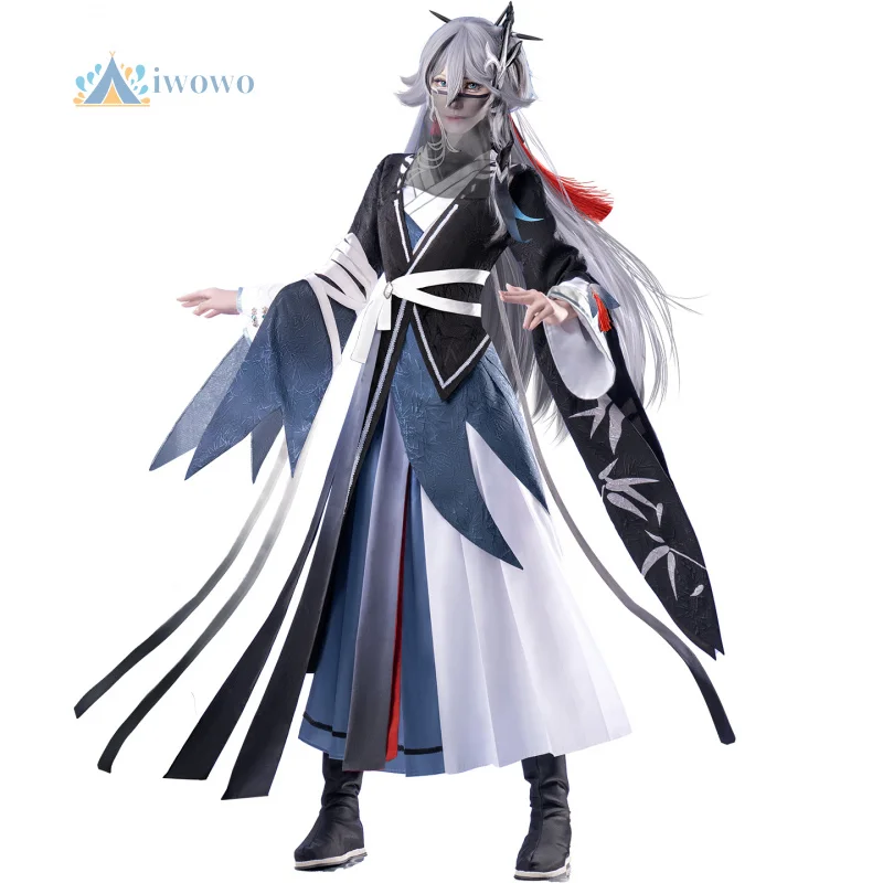 

Anime Game Honkai Impact Cosplay Fu Hua Costume Printed Hanfu Style Dress Uniform Halloween Masquerade Carnival Suit