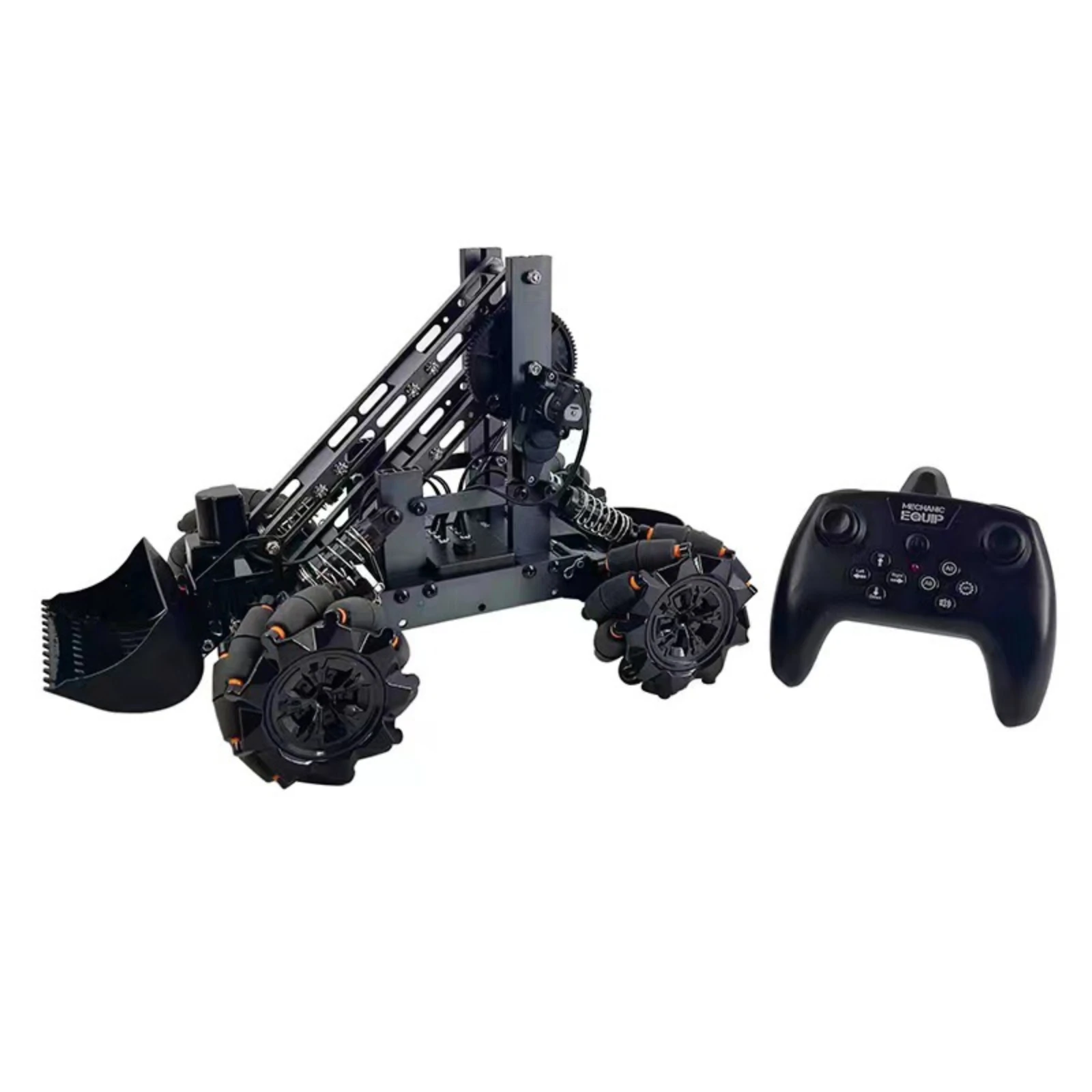 2-in-1 doe-het-zelf programmeerbare afstandsbediening legering speelgoedauto met mechanische arm STEM-educatieset voor kinderen