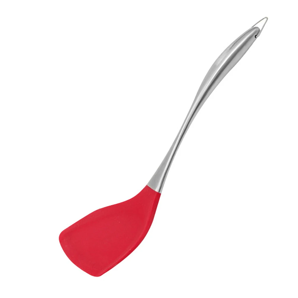 

Silicone Spatula High Temperature Stainless Steel Non Stick Kitchen Cooking Nonstick Hollow Handle