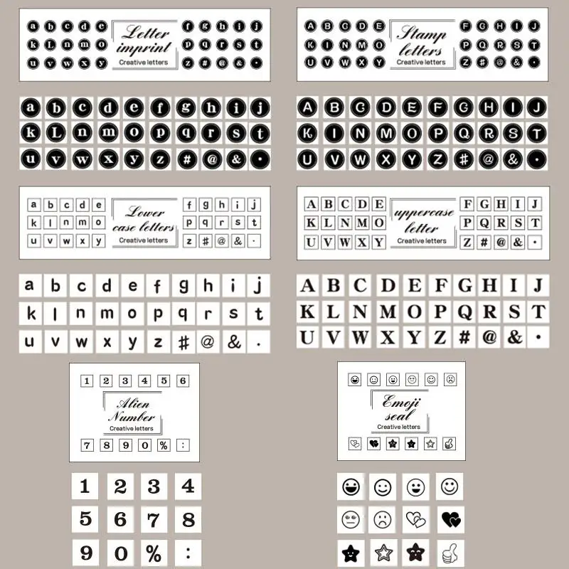 4-40pcs/set Letters Retro Seal Wood Stamps Wooden Rubber Stamps Scrapbooking Stationery DIY Craft Album Decoration Handmade