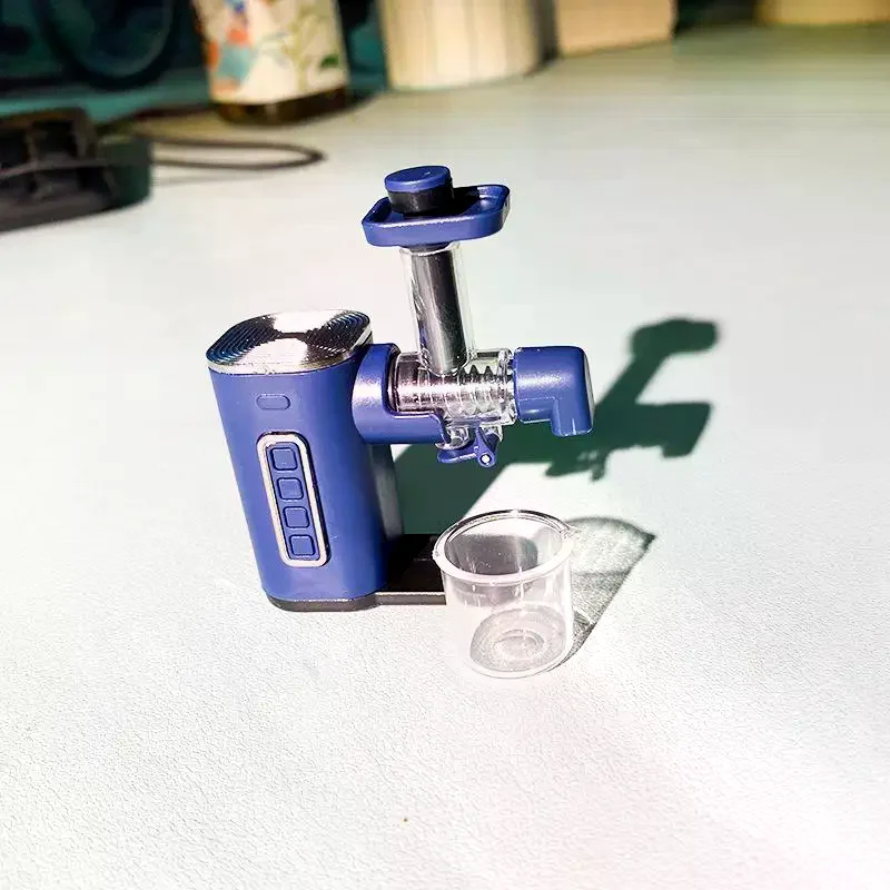 1 Juego de Mini máquina exprimidora de frutas para juego de comida, exprimidor en miniatura para casa de muñecas a escala 1:12, licuadora, modelo de simulación, decoración de escena