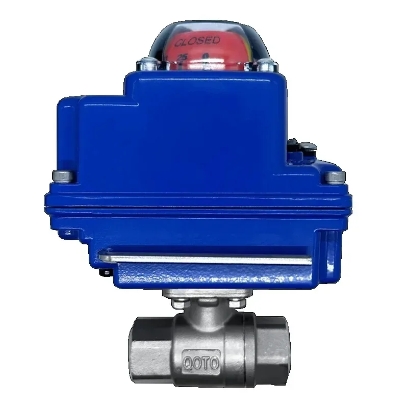 Socket Welded Electric Ball Valve Stainless Steel 304 On Off Type Two Ways Motorized Electric Valve