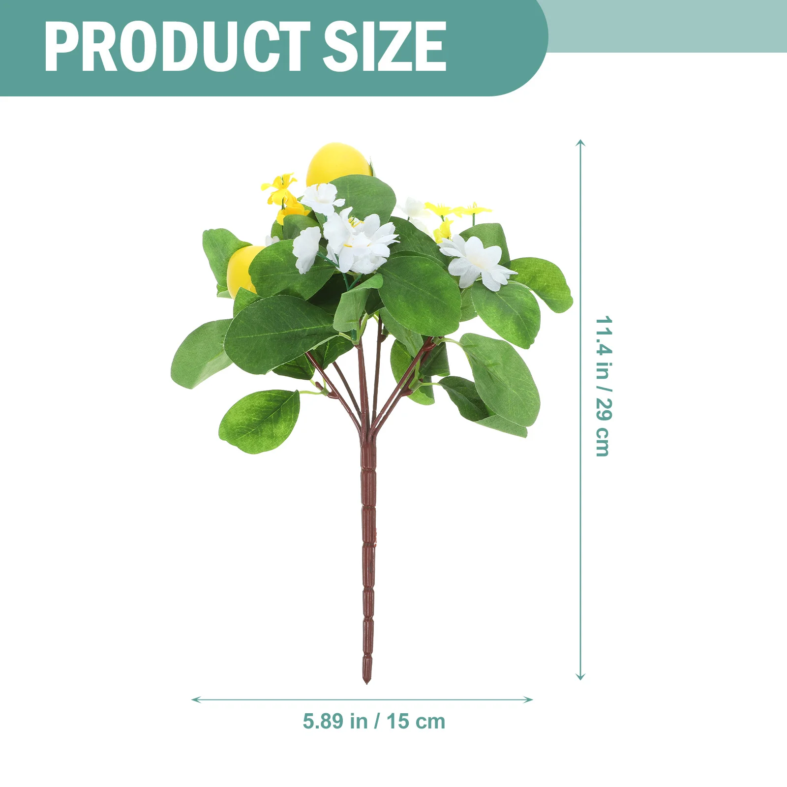 

Delicate Lemon Branch Decor Lifelike Artificial Plant No Watering Needed Perfect Gift Home Office Desktop Decor