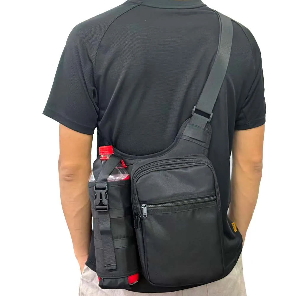

Tactical Shoulder Messenger Bag Kettle Bag Outdoor Travel Shoulder Messenger Water Cup Cover Shoulder Kit For Airgun Hunting