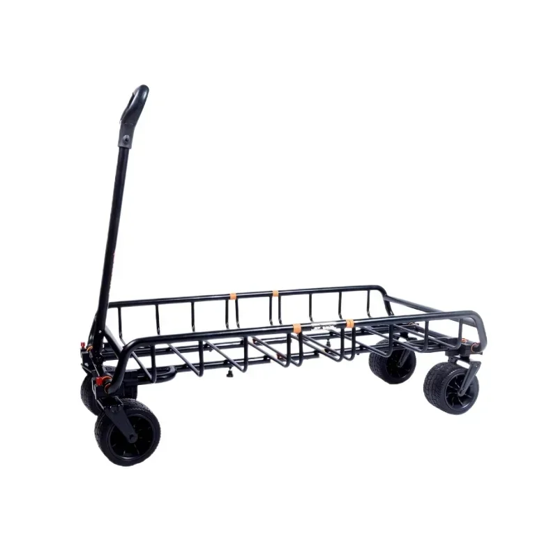 Multifunctional camper four-wheel hand-pulled luggage rack trailer car tail trailer luggage frame roof platform expansion