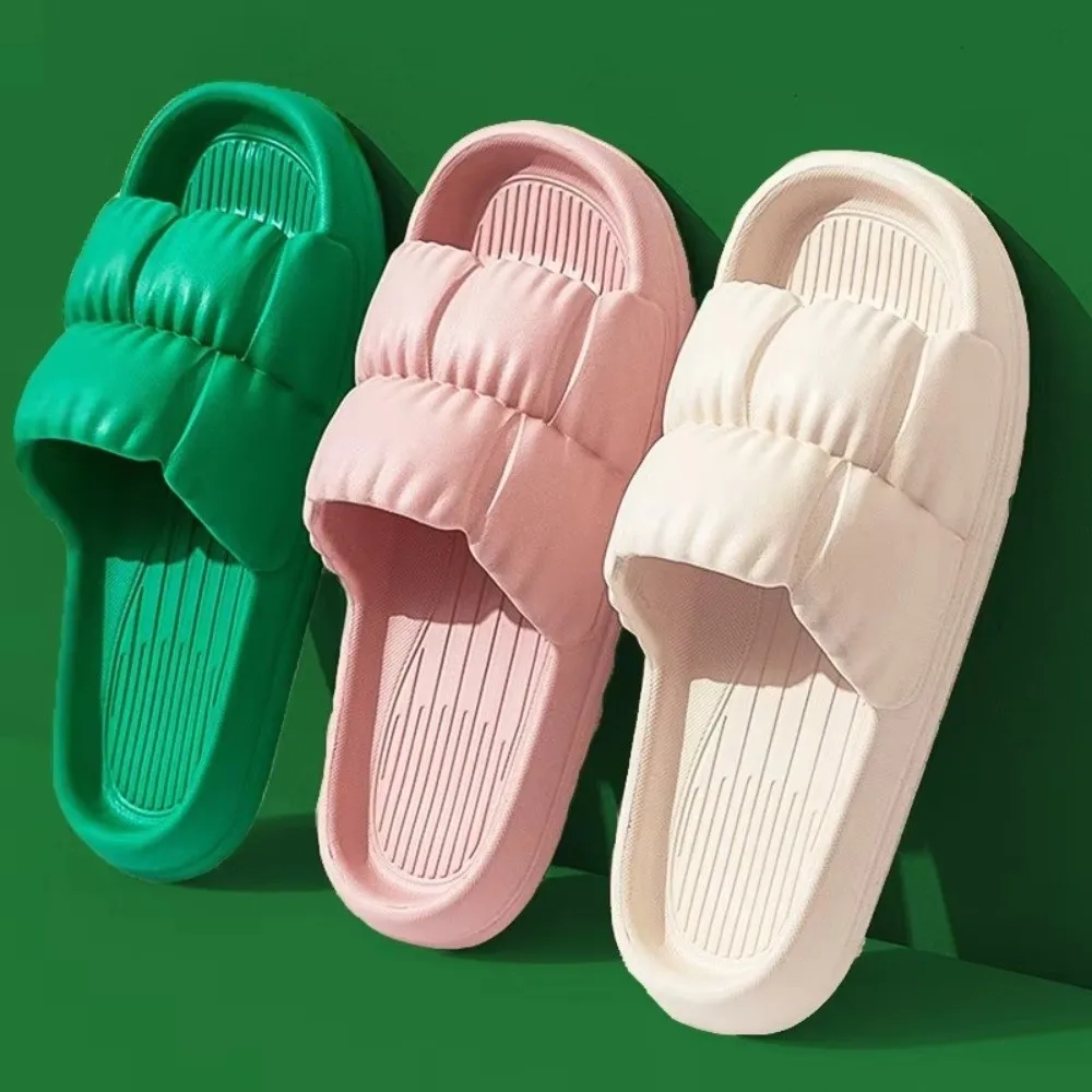 Fashion EVA Cloud Slippers Soft Sole Non-slip Platform Sole Slippers Thick Breathable Home Slipper Indoor Bathroom image 2