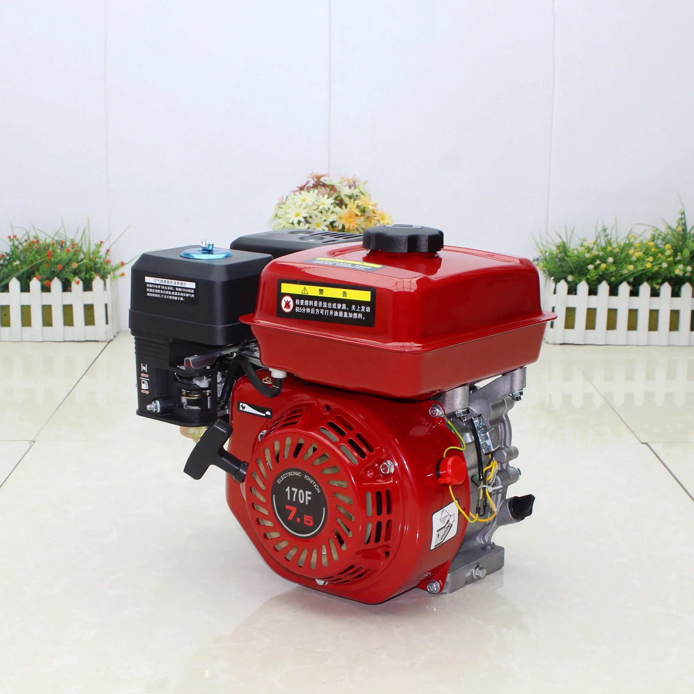 Four Stroke 170F Gasoline Engine for Water Pump Sprayer 208CC 4.5KW 7.5 HP