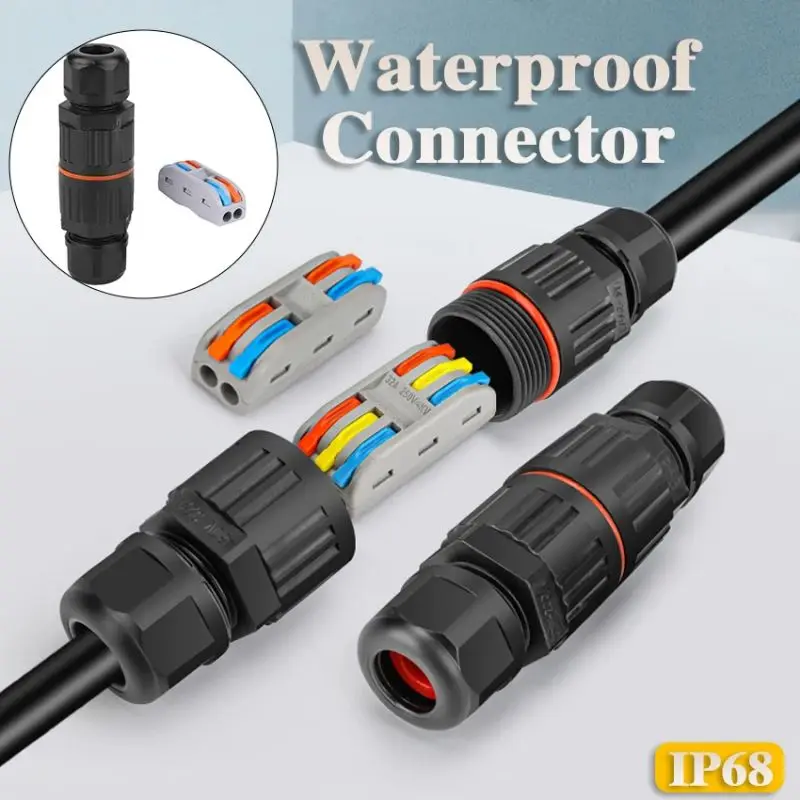 lp68 Waterproof connector Wire quick connector Easy to install wire connection adapter LED light circuit connection box