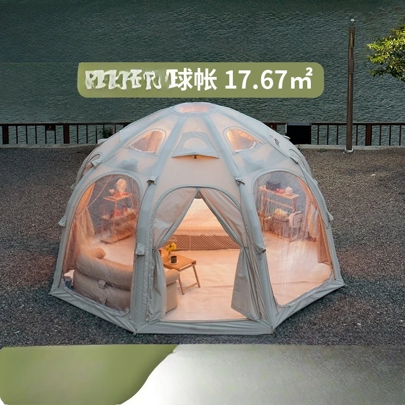 Tent TPU viewing car tail cotton circular camp tent camping