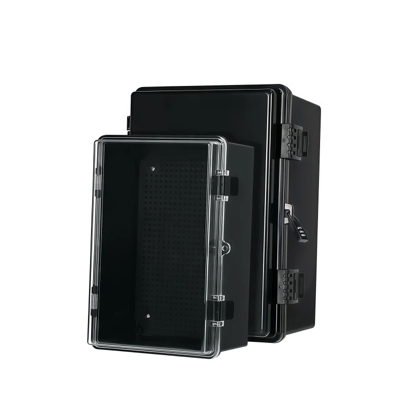 IP67 Waterproof Outdoor Electrical Junction Box ABS Plastic Distribution Enclosure Transparent Cover Wall Pole Mount view 6