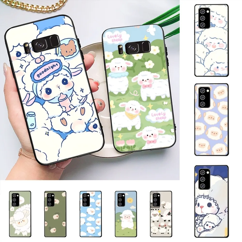 Cute Cartoon Little L-Lamb Phone Case For Samsung J 7 Plus 7core J7 Neo J6 Plus Prime J6 J4 J5 Mobile Cover