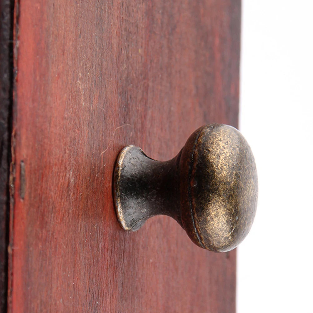

12 Pcs Round Head Drawer H Single Hole Furniture Knob Cabinet Pull Alloy Cupboard Hardware Wardrobe Door