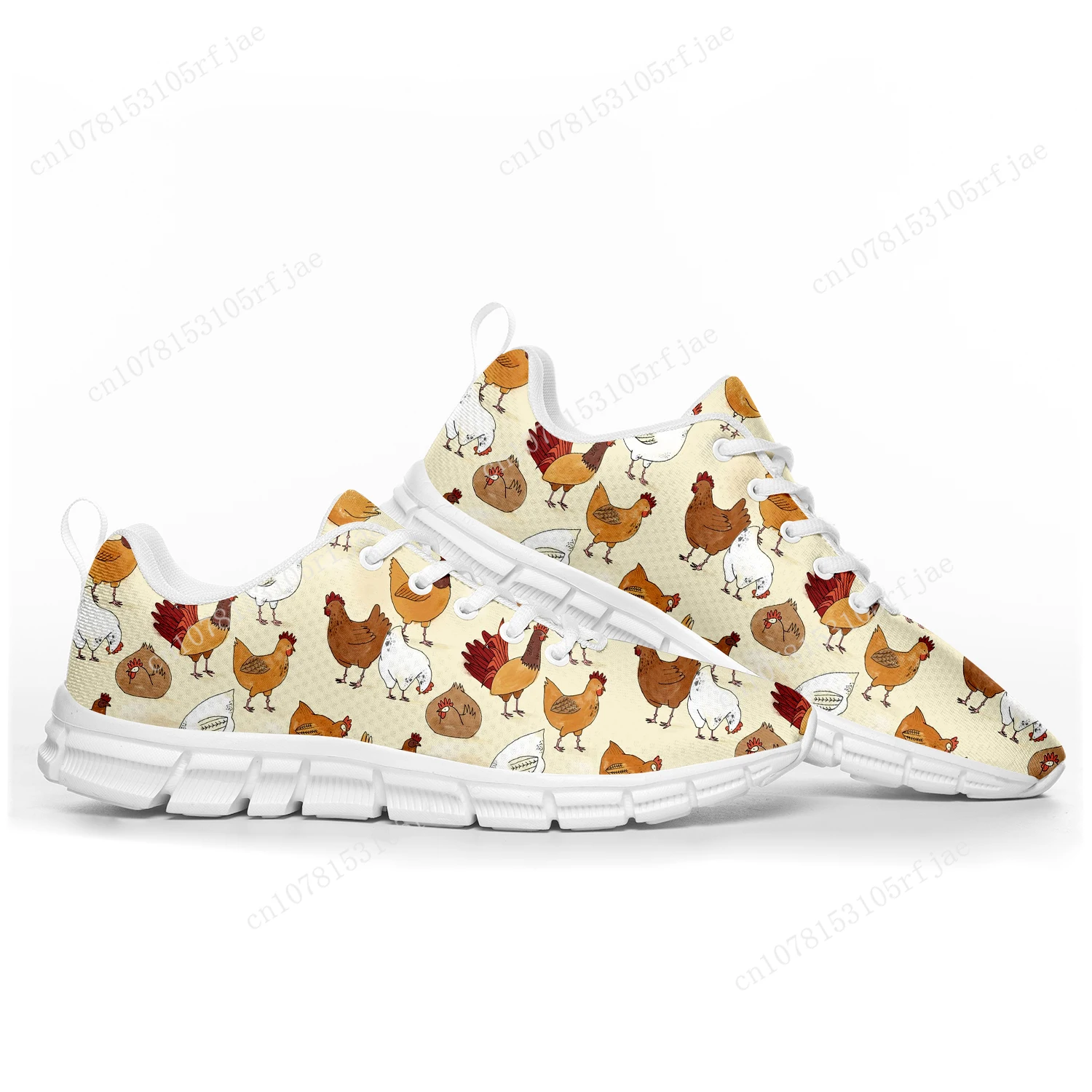Cartoon Rooster Print Sports Shoes Mens Womens Teenager Kids Children Customized Sneakers Tailor-Made Shoe High Quality Couple