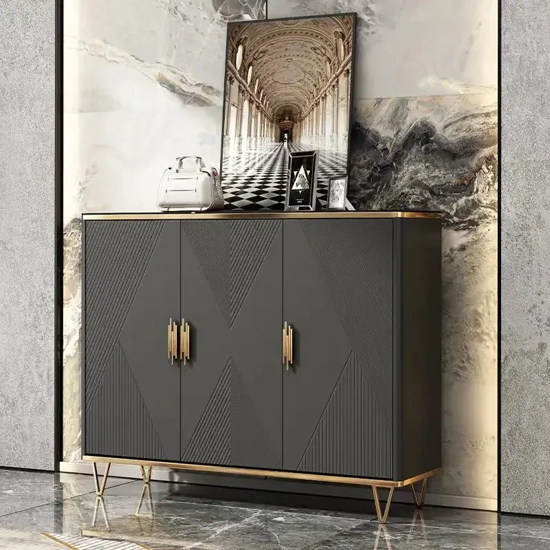 

+--Designer Living Room Shoe Cabinets Minimalist Nordic College Balcony Shoe Rack Aesthetic Big Size Gabinete Postmodern Furnitu