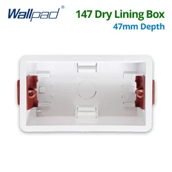 146 Dry Lining Box For Gypsum Board Drywall Plasterboard 47mm Depth Wall Switch BOX Wall Socket Cassette For 146*86mm