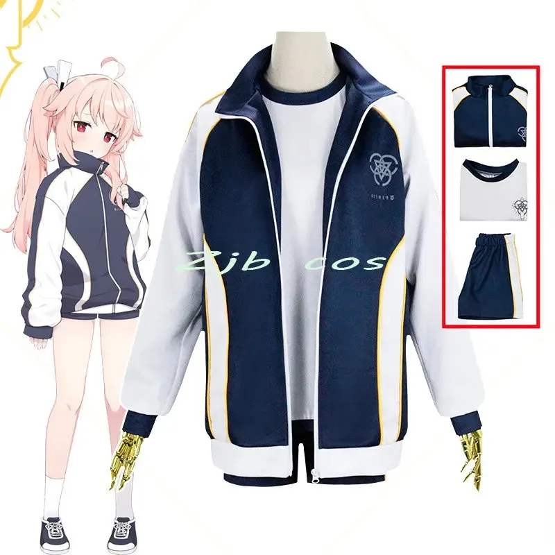 أنيمي الأزرق الأرشيف تأثيري Iochi ماري Hanekawa Hasumi المرأة زي بدلة رياضية زي مدرسي معطف التي شيرت مجموعة تي شيرتات قصيرة للأطفال #1