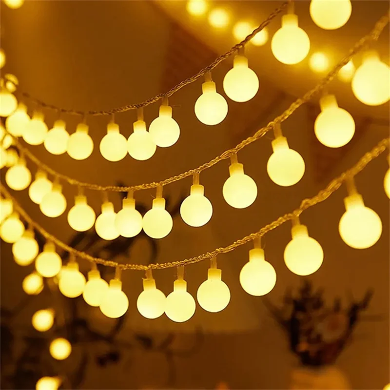 Fairy Lights Waterproof LED Ball Fairy String 3M 5M 10M USB LED String Light Christmas Wedding Decoration Outdoor Lighting