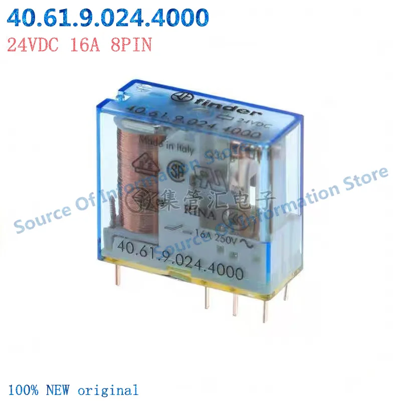 40.61.9.024.4000 Finder Relay 24VDC 16A 8Pin Relay - Electronic Component 100% New