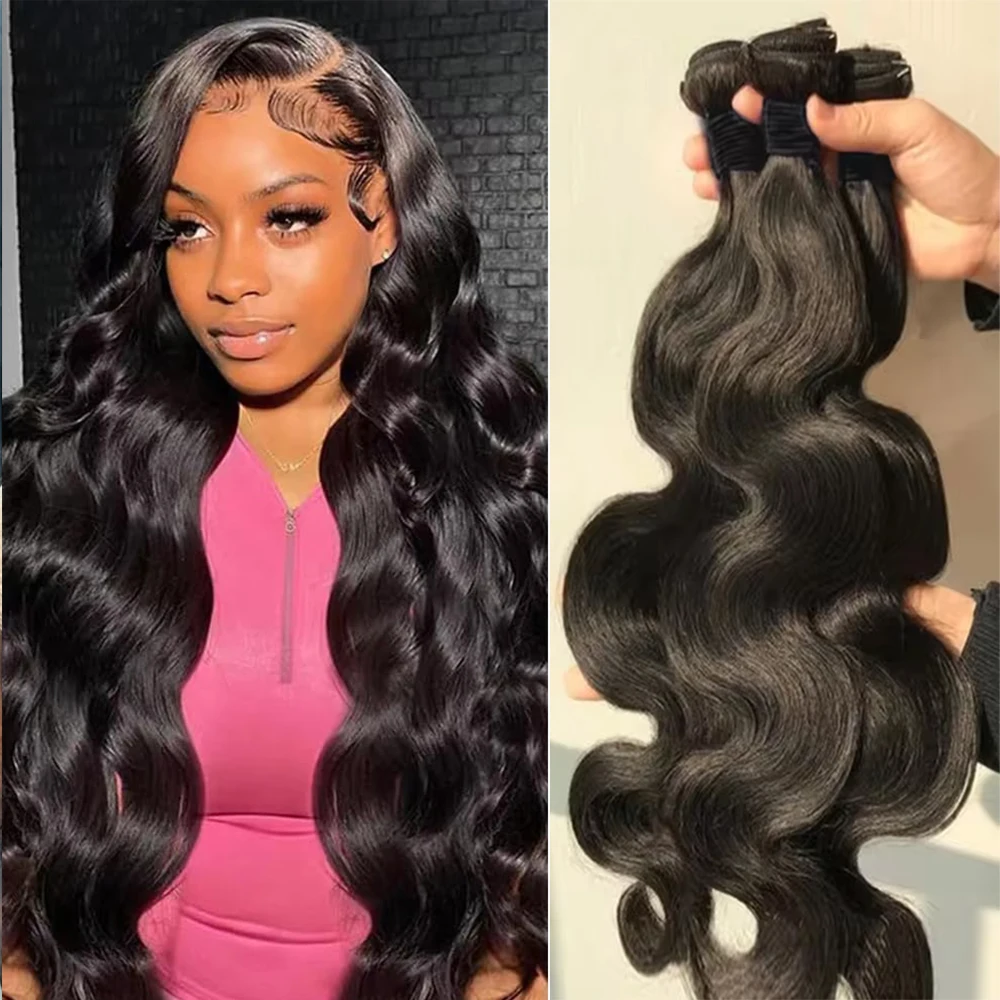 Brazilian Bundles Body Wave Bundles Human Hair Extension Remy 28 30 32 Inch Bundles Hair Weaves Natural Color 3 Days Delivery