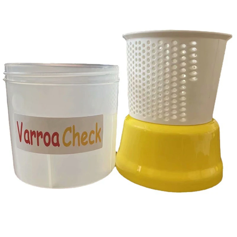 Varroa EasyCheck,Mite Shake Bee Bottle MiteTest Bottle Mite Shaker With Mite Fumigation Atomizer