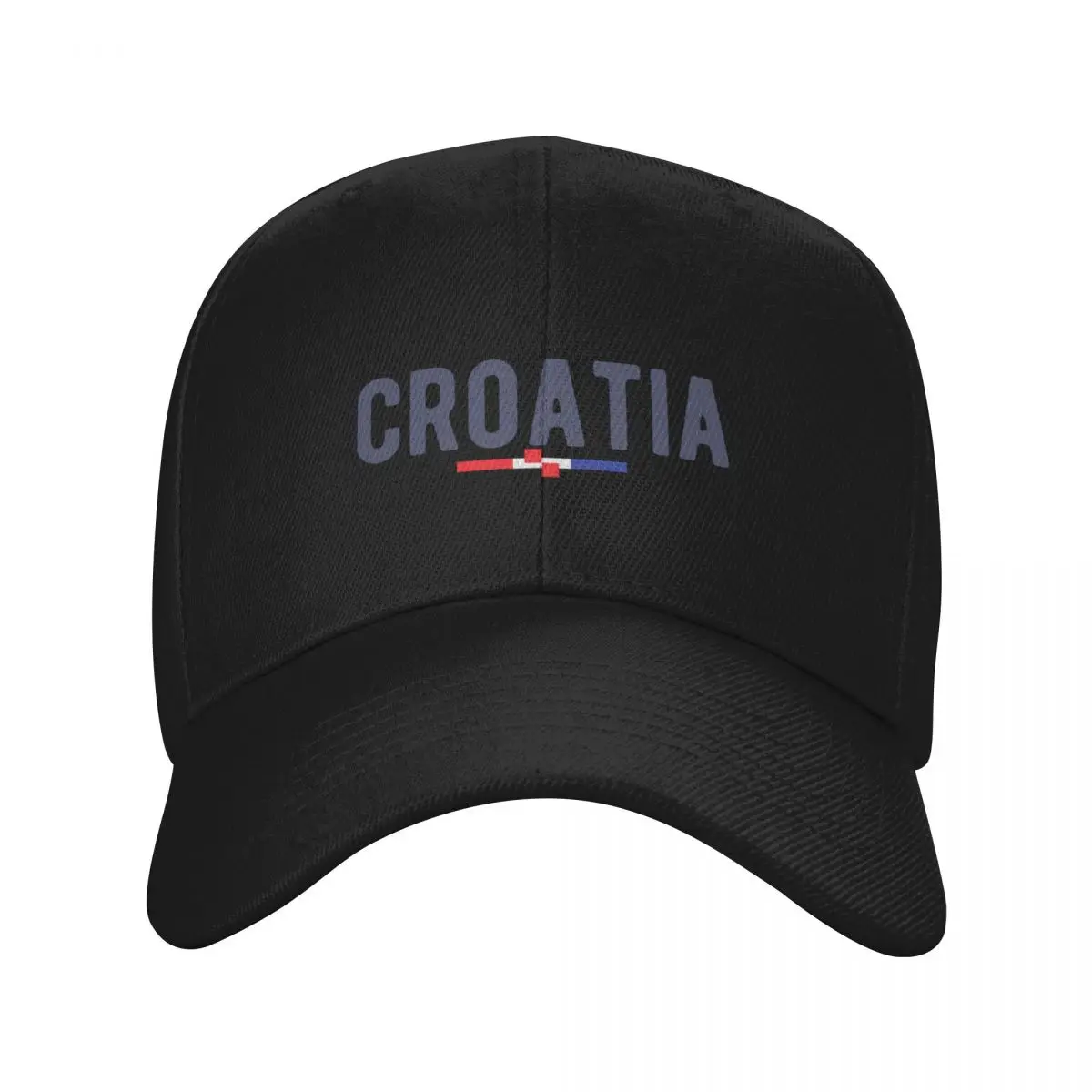 Croatia Hrvatska Croazia Minimalistic Casual Typography Baseball Cap Thermal Visor Military Tactical Cap Women Men's