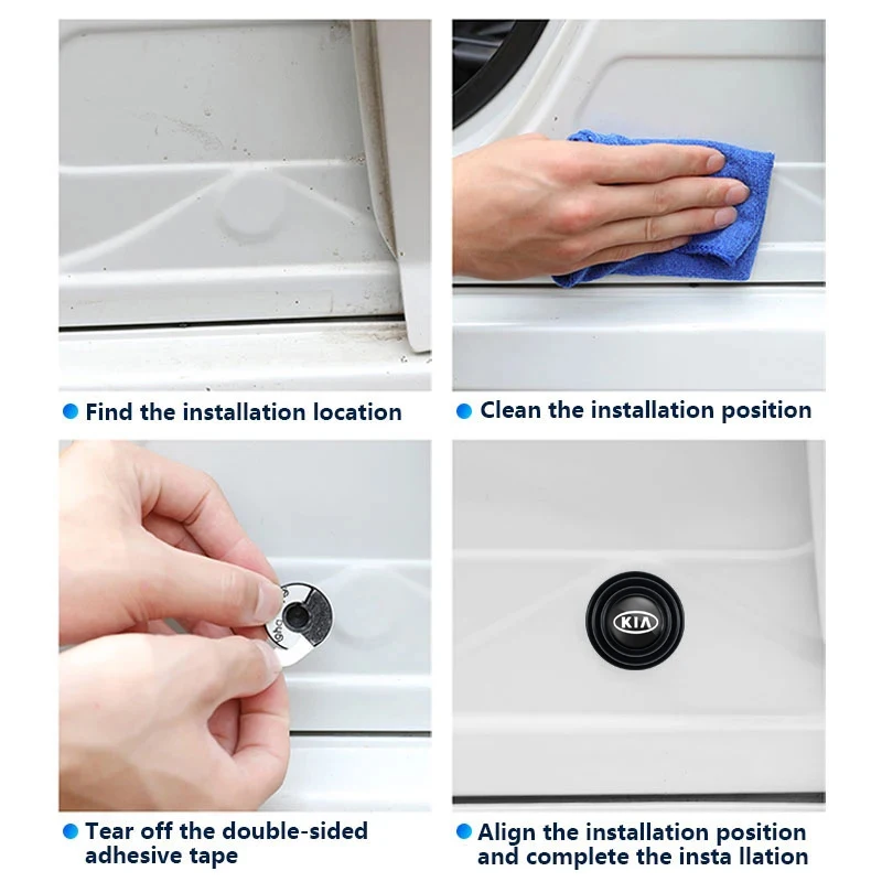 كيا باب السيارة المضادة للصدمات وسادة مكافحة الضوضاء عازلة طوقا السيارات الداخلية لكيا EV6 ستينغر ريو سورينتو بيكانتو Ceed Borrego Syros K4