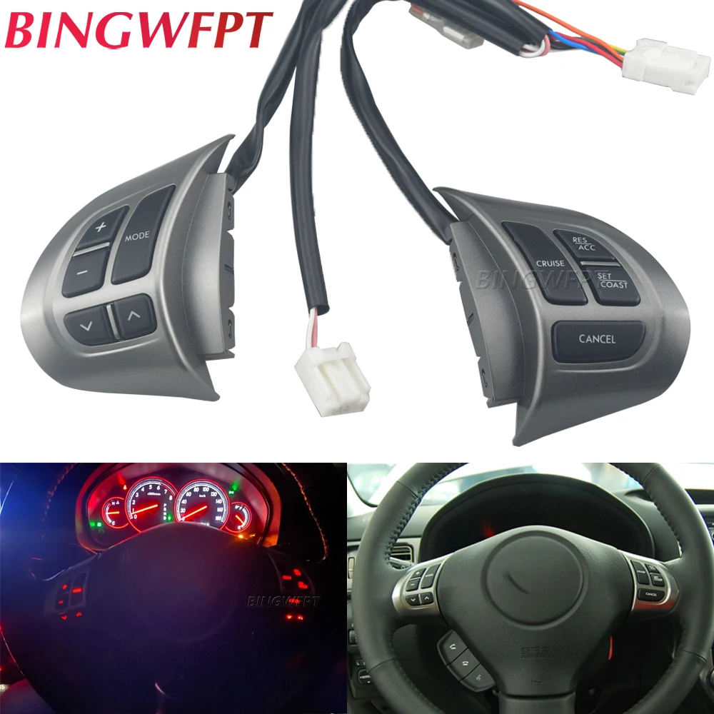 

Multifunction Switches Volume Bluetooth Control Buttons Steering Wheel Cruise Control Switch For Subaru Forester 2011 2012