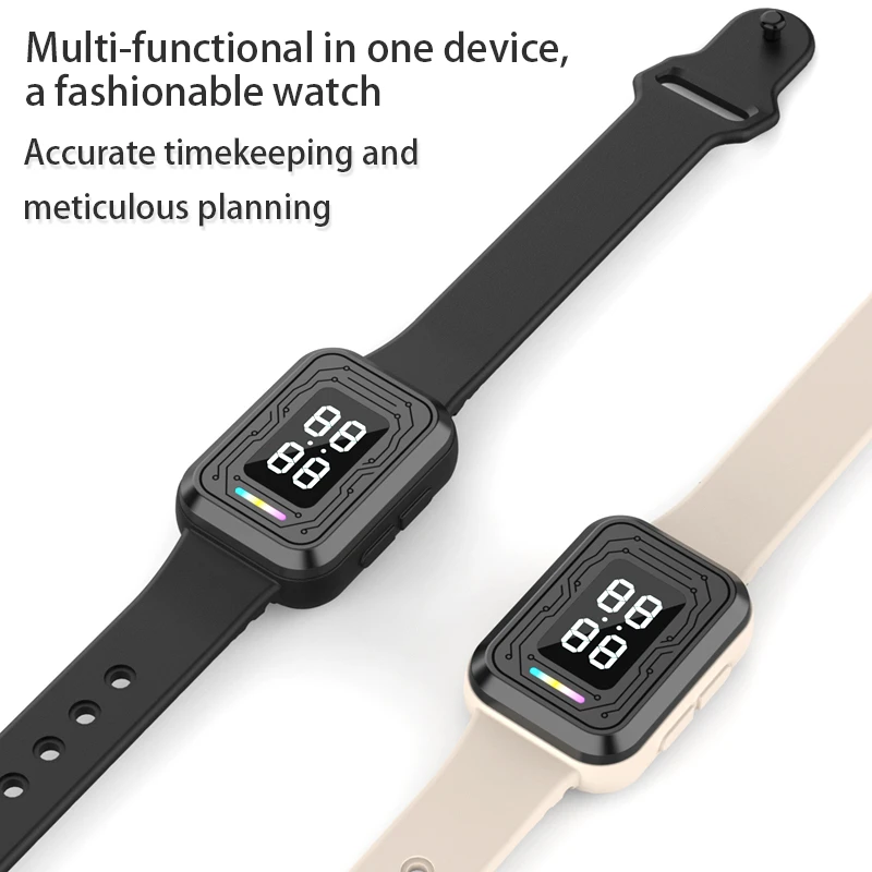 سوار معصم Xiaomi مضاد للكهرباء الساكنة للرجال والنساء في الشتاء، جهاز مضاد للكهرباء الساكنة مع جهاز عرض الوقت ومضاد للكهرباء الساكنة