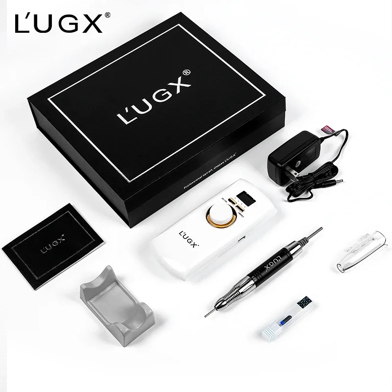 LUGX Wholesale Nails Equipment 30000rpm Acrylic Portable Rechargeable Professional Nail Drill Machine