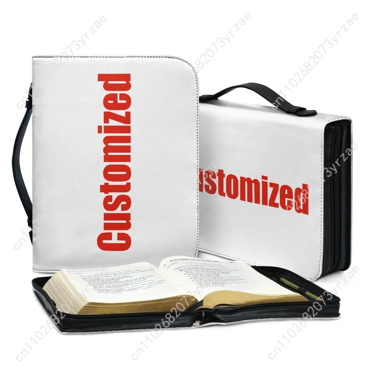 Accept Band Made Bible Bags Christian Gifts Personalized Covers Bible Pack Waterproof Leather Bag High Quality Custom Package