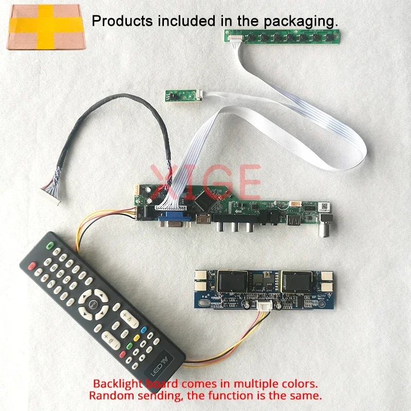 For CLAA150XP03 CLAA150XP07FQ HT15X14 M150X3 Drive Controller Board Kit DIY HDMI+VGA+AV+USB LVDS 20-Pin 1024*768 1024x768 4-CCFL