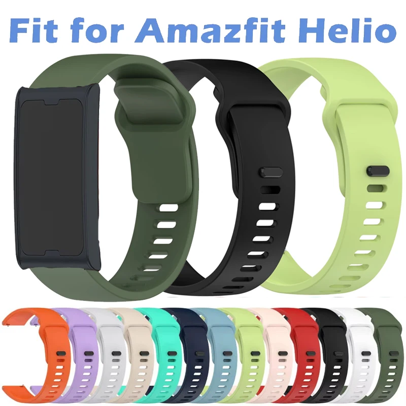 For Amazfit Helio Silicone Watchband 22mm Replacement Bracelet Band For Amazfit Balance 2/GTR 4 3 2 2e/Cheetah Pro/Round/Bip 6 5