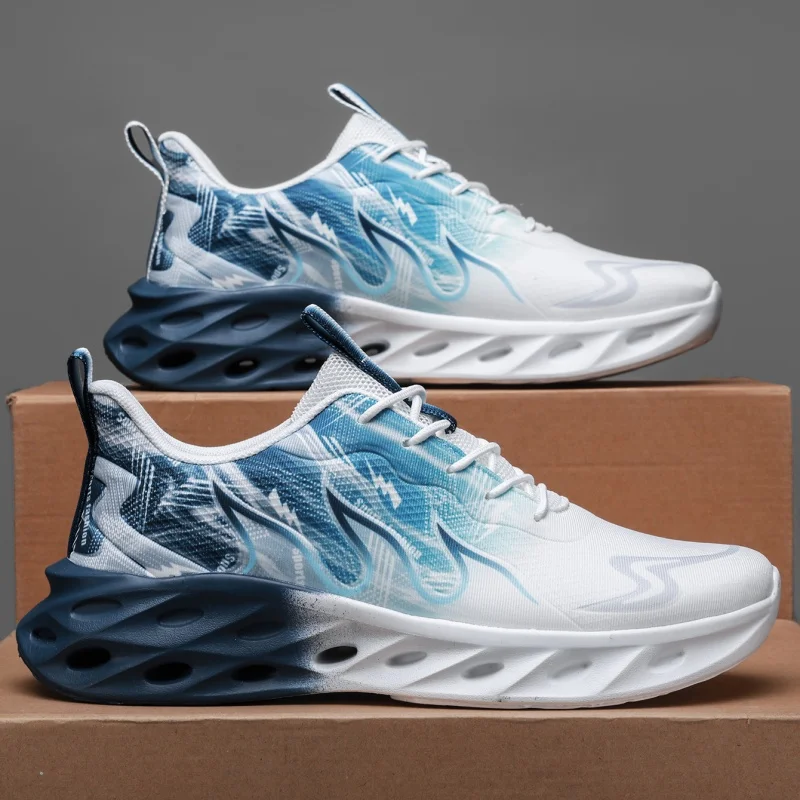 

YRZL Men Running Shoes Casual Sneakers Lightweight Breathable Shoes Male Sports Tennis Walking Shoes Non Slip Athletic Footwear