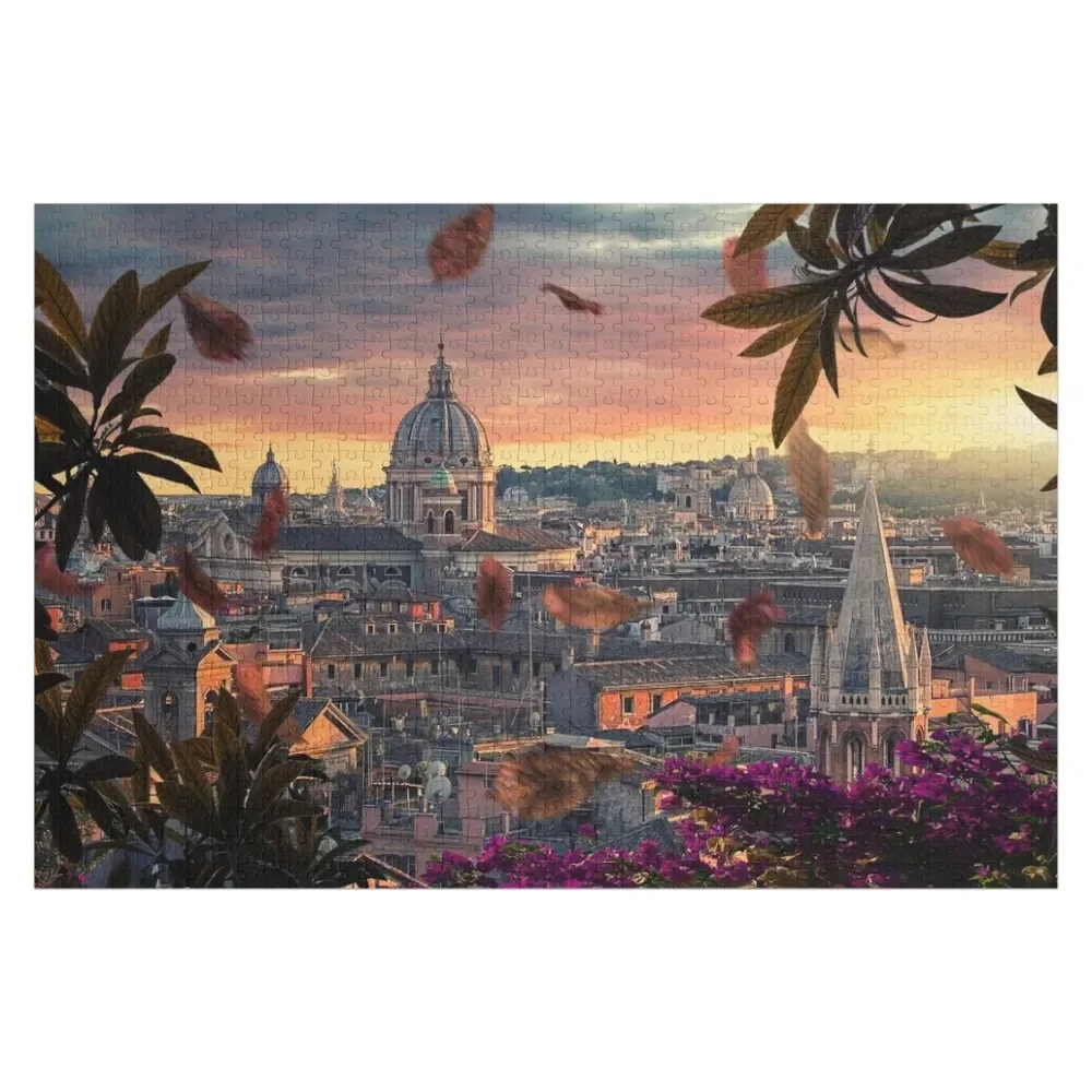 

Rome Italy View Jigsaw Puzzle Custom Gift Wood Photo Personalized Puzzle