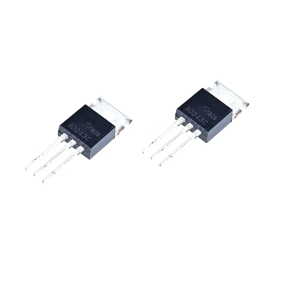 10PCS BD243C  BD241C BD242C BD244C BD240C Power Crystal Transistor TO-220 New Good Quality Chipset