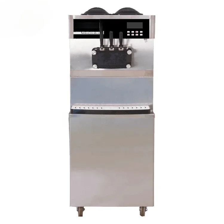 A For Three-Color Commercial Ice Cream Machine Double Hopper Soft Serve Ice Cream Making Machines-image