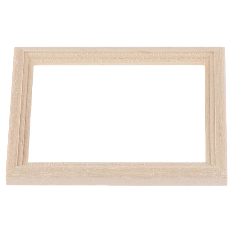 1/12 Miniaturowa drewniana ramka na zdjęcia do domku dla lalek, model, zabawki, akcesoria meblowe