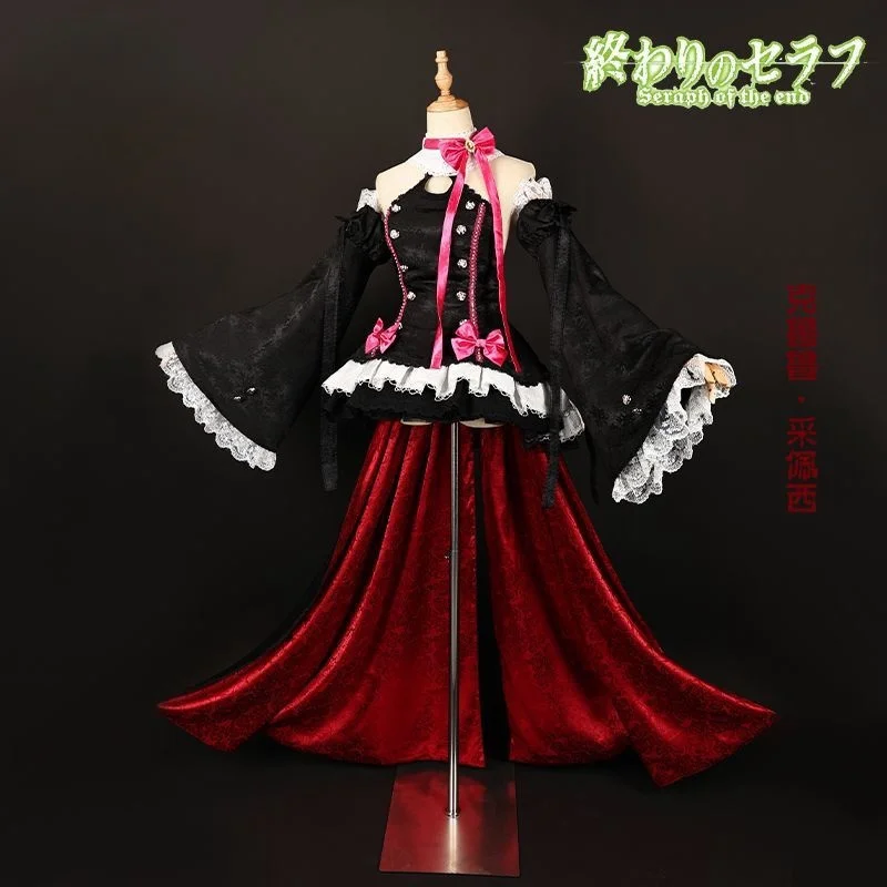 Seraph Of The End Owari no Seraph Krul Tepes Cosplay Costume Uniform Wig Cosplay Anime Witch Vampire Halloween Costume For Women