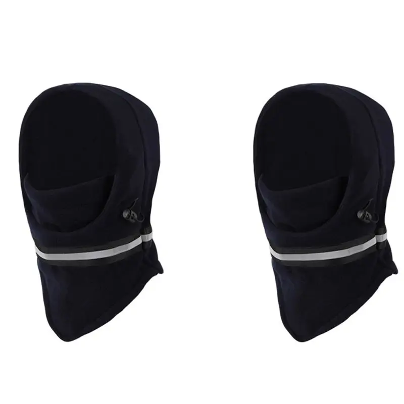 

AEF6-Hi Visibility Reflective Winter Thermal Mask Ski Motorcycle Full Face Mask Windproof Adjustable Face Mask