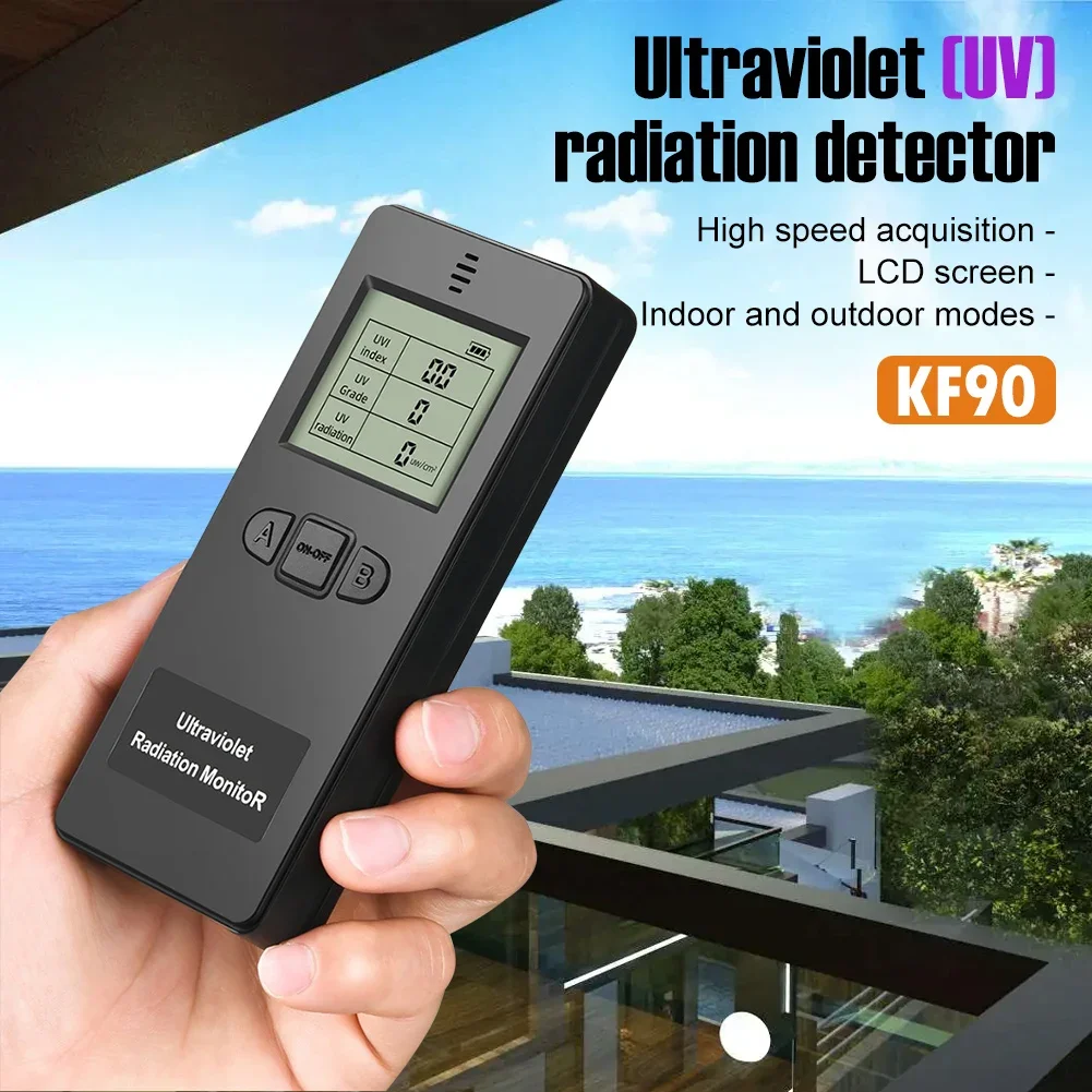 Portable Digital Nuclear Radiation Detector Ultraviolet UVI Meter Radiometer Tester With LCD Display Professional UV Radiometers