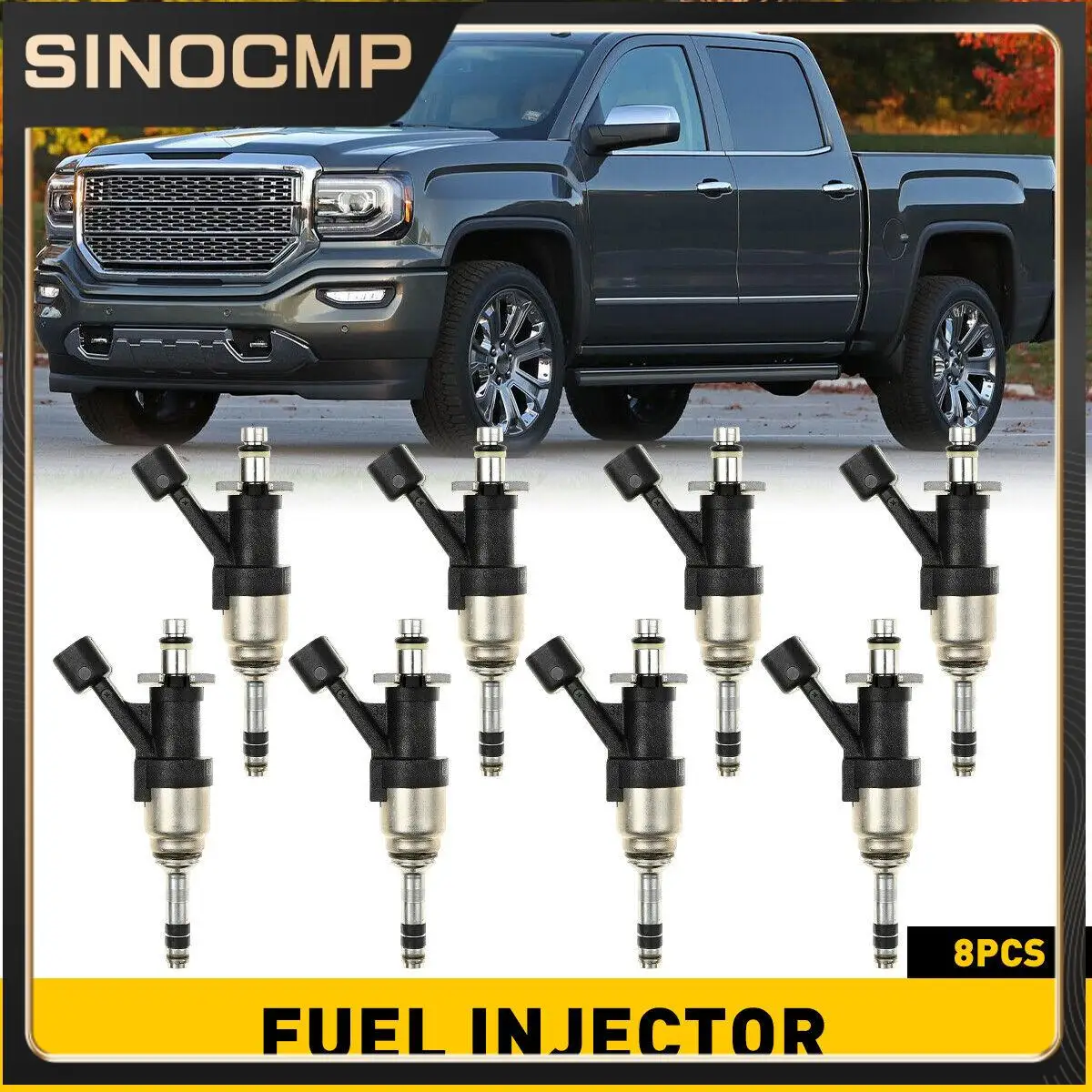 

8PC Fuel Injector for Chevrolet Silverado 1500 GMC Sierra 1500 4.3L 5.3L 12628422 12656005 12668390 12668649 12623116 Brand New