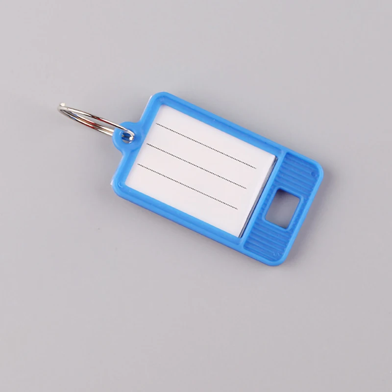 Plastic Label Keychain Luggage Tag Hotel Number Tag Number Plate Colorful Classified Key Ring Wholesale