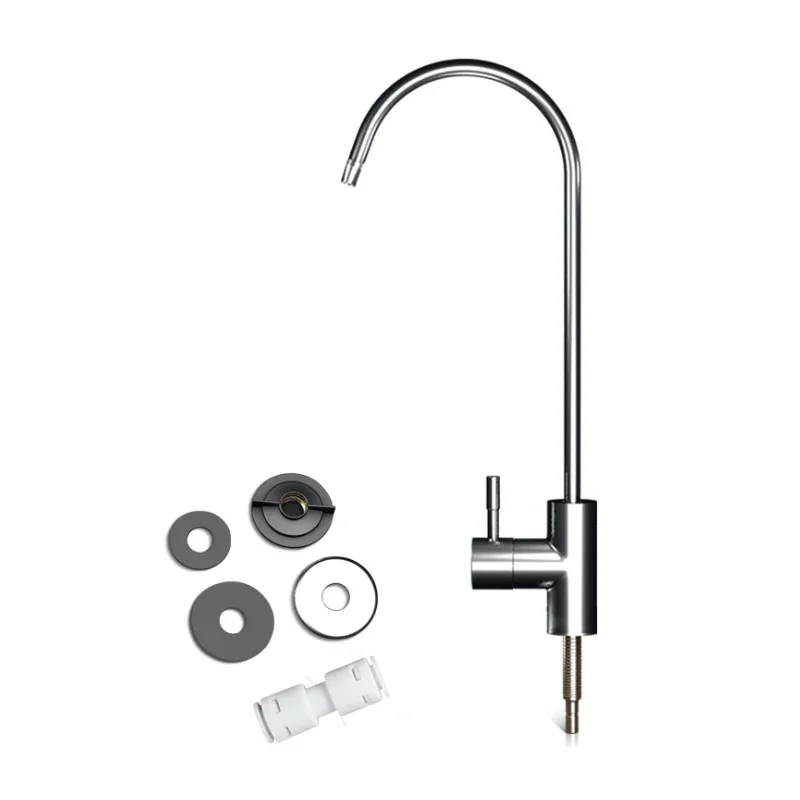 Kitchen Water Faucet 1/4 Inch Connect Hose Reverse Osmosis Filters Parts Purifier Direct Drinking Tap Kithen accessories