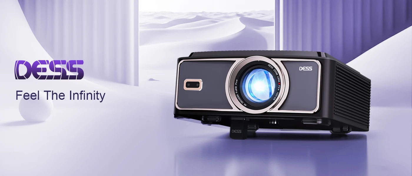 DESS Smart Projektor 1080P Autofokus Android TV-System Projektor Staubdichtes Versiegeltes Objektiv Schlafmodus Kommerzieller Outdoor-Projektor – Detail 1