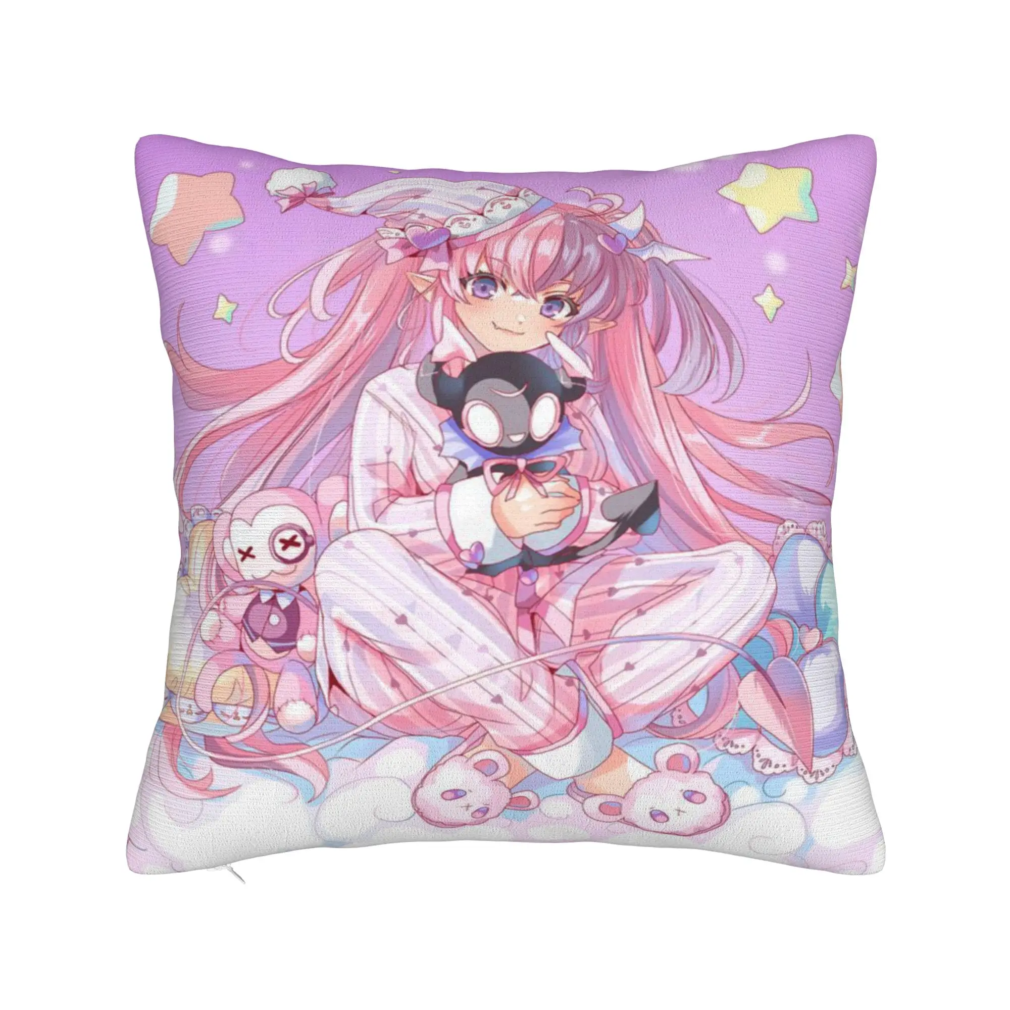 Ironmouse Vtuber Pillow Case  Design Pillow Cover Vintage Cushion Cover For Couch Sofa Bedroom