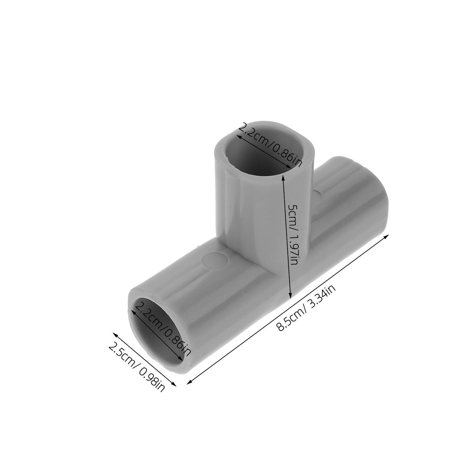 4 stuks stalen tee-connectoren spelhekaccessoires duurzame 3-weg pijpfitting voor babyveiligheid kinderbox binnen buiten